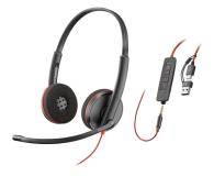 Słuchawki biurowe, callcenter Poly Blackwire 3220 Stereo (bulk)
